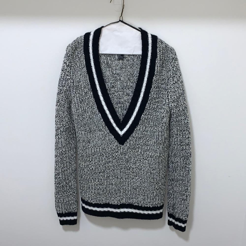 Varsity V-neck Sweater